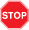 Road sign: stop and give way.