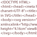 Some HTML5 with SVG code.